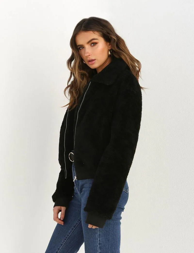 Teddy Bear Pocket Fleece Jacket