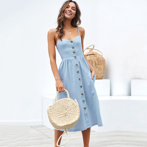 Button-Up Sundress