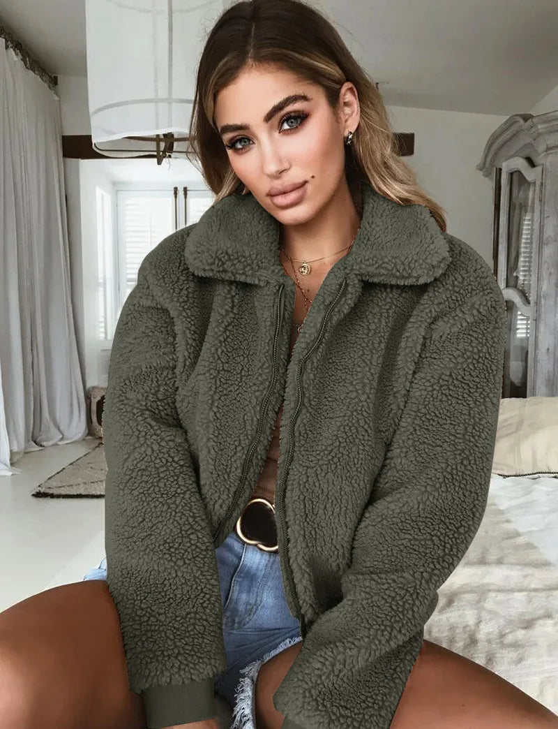 Teddy Bear Pocket Fleece Jacket