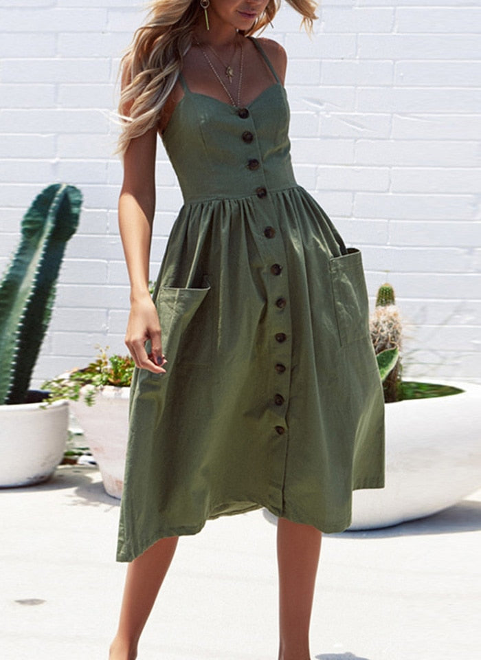 Button-Up Sundress