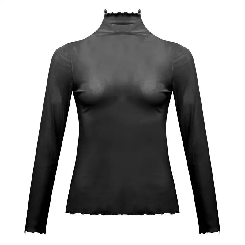 Long Sleeve Lace Blouse Top