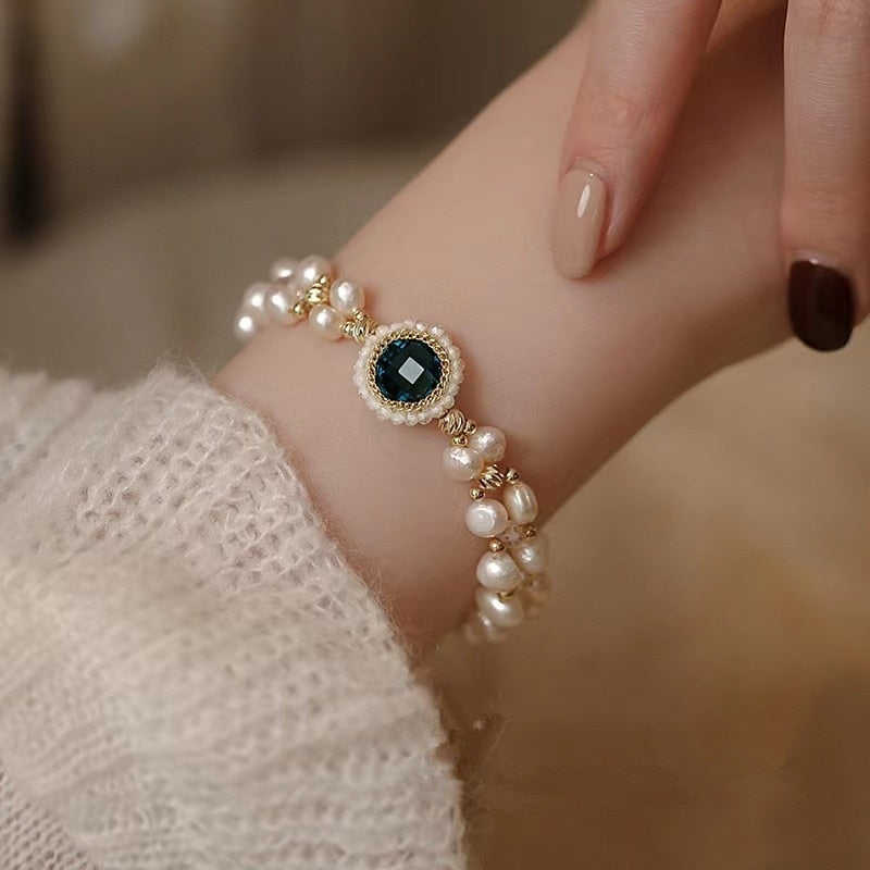 Pearl Zircon Bracelet