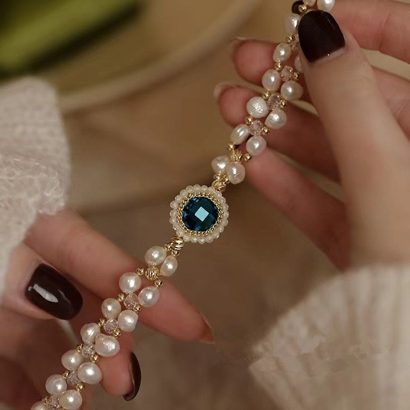 Pearl Zircon Bracelet