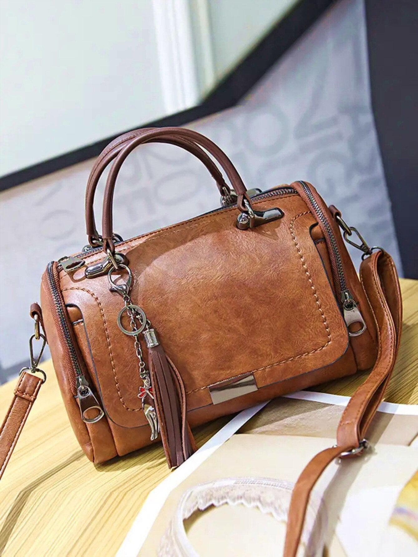 Rustic Leather Handbag