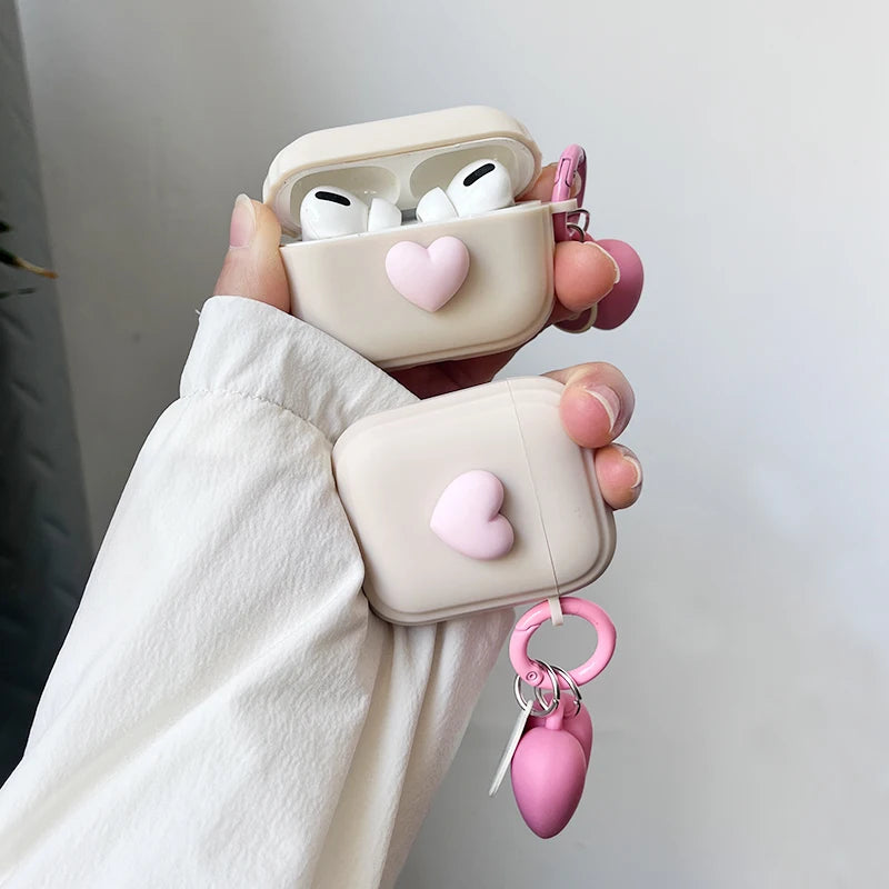 Heart Silicone Earphones Case