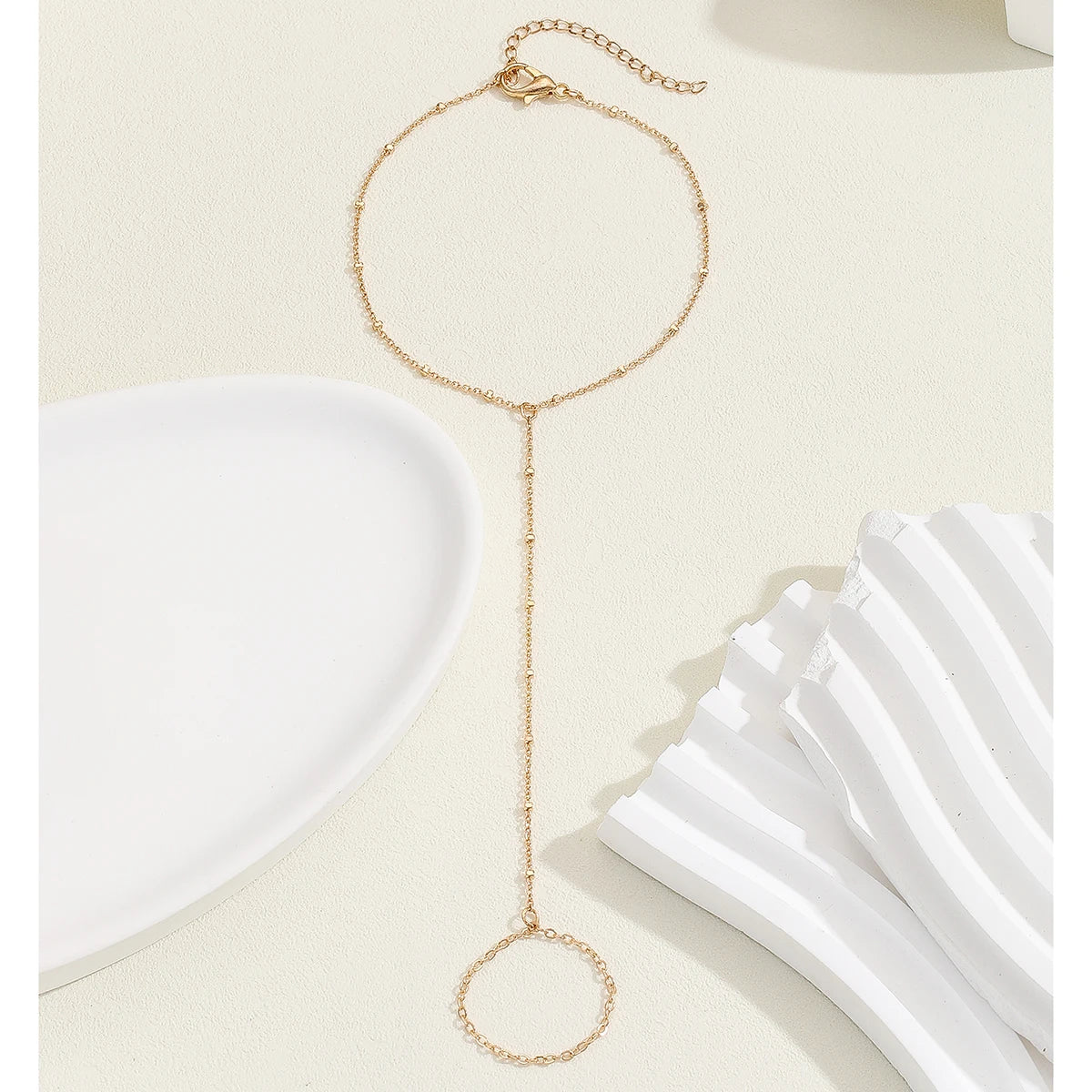 Laser plated palm chain