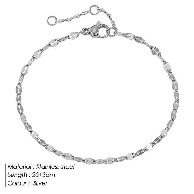 Elegant Steel Anklet