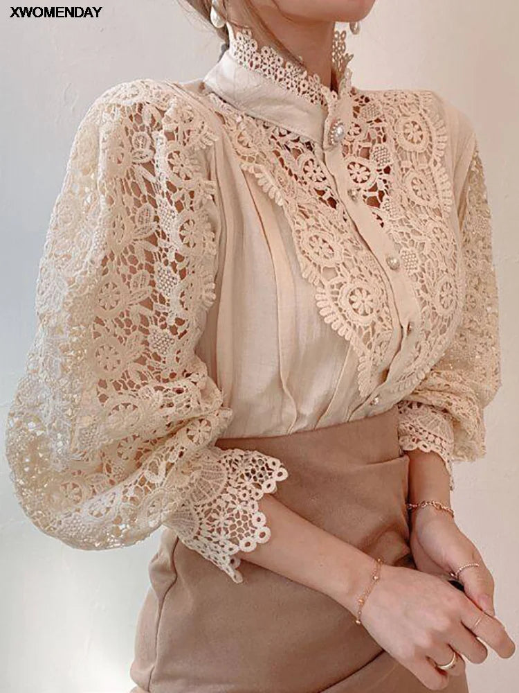 Lace Long Sleeve Top