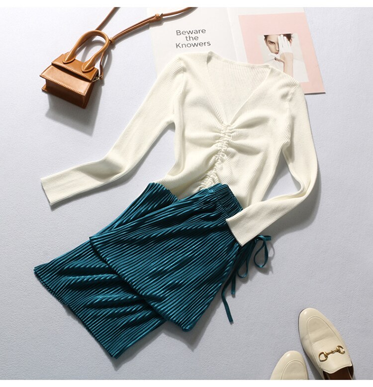 Pleated Ice Silk Trousers