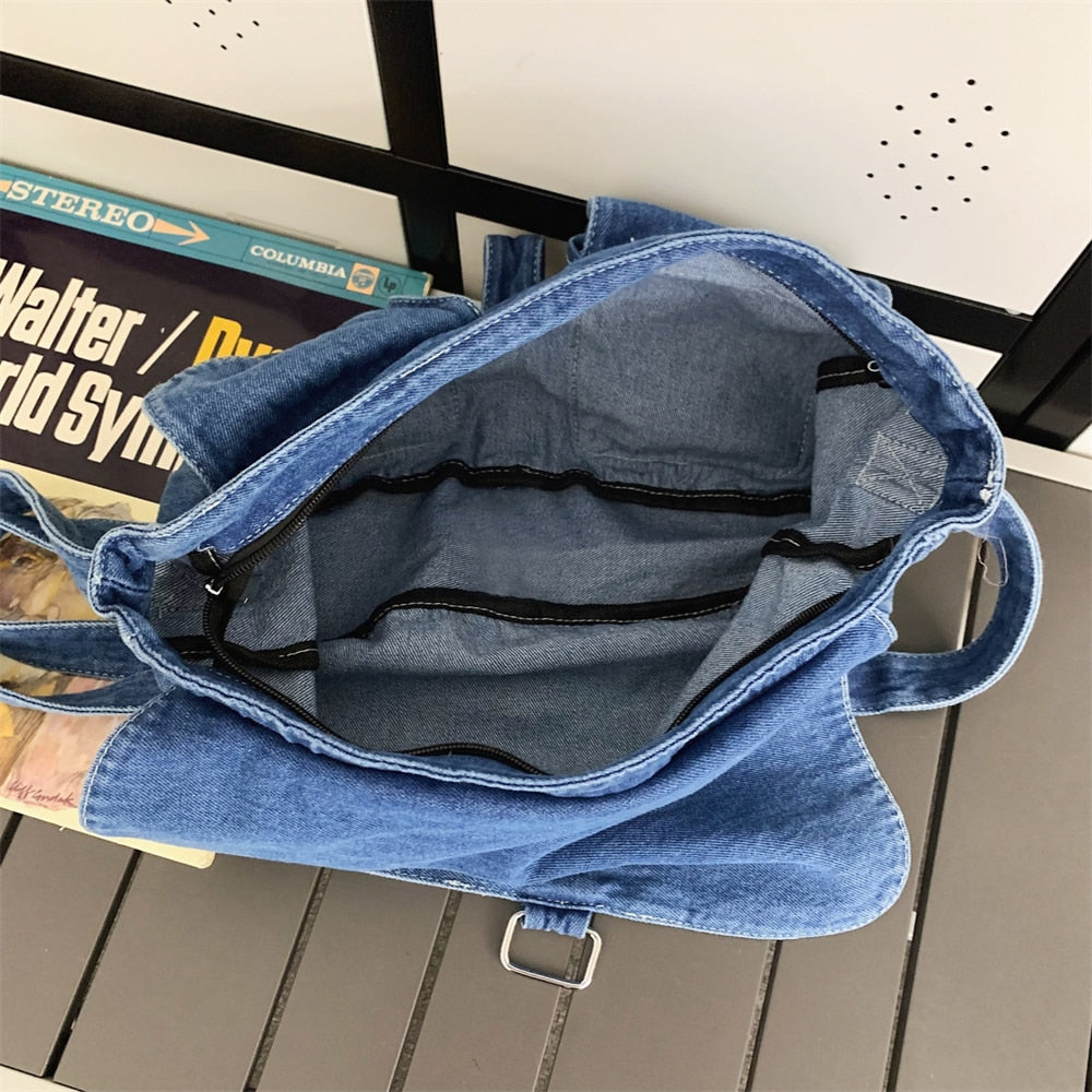 Denim Crossbody Bag