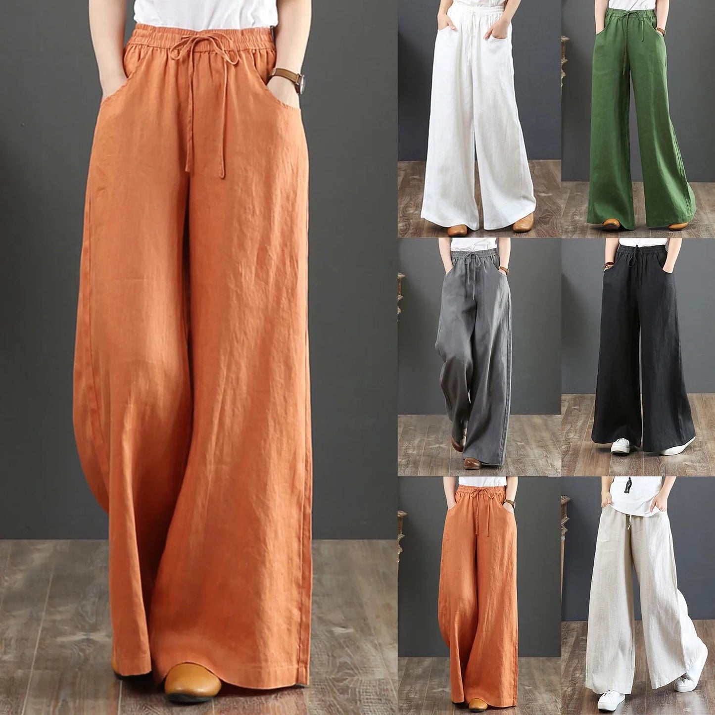 Loose Casual Wide Leg Trousers