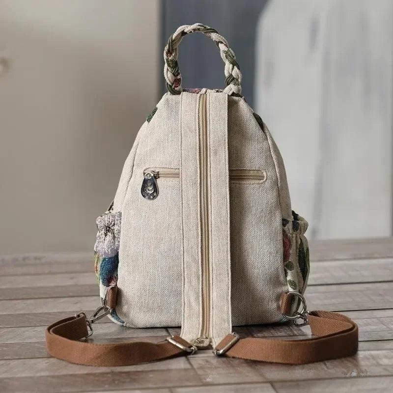 Ethnic Style Hand Woven Backpack