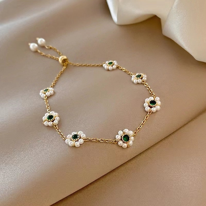 Pearl Zircon Bracelet