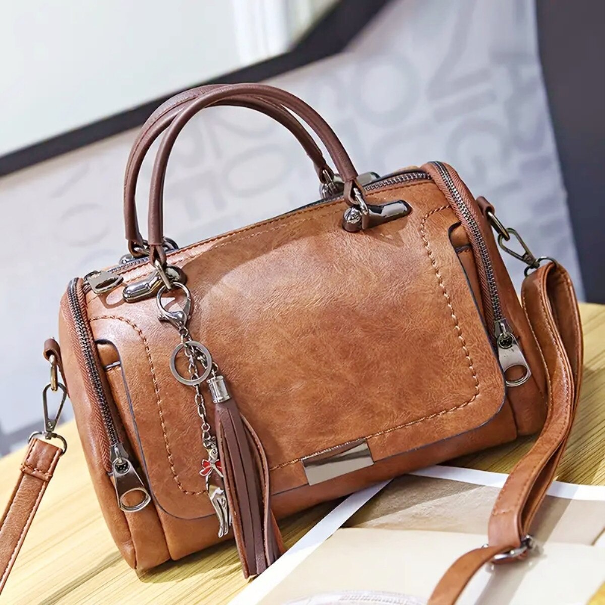 Rustic Leather Handbag
