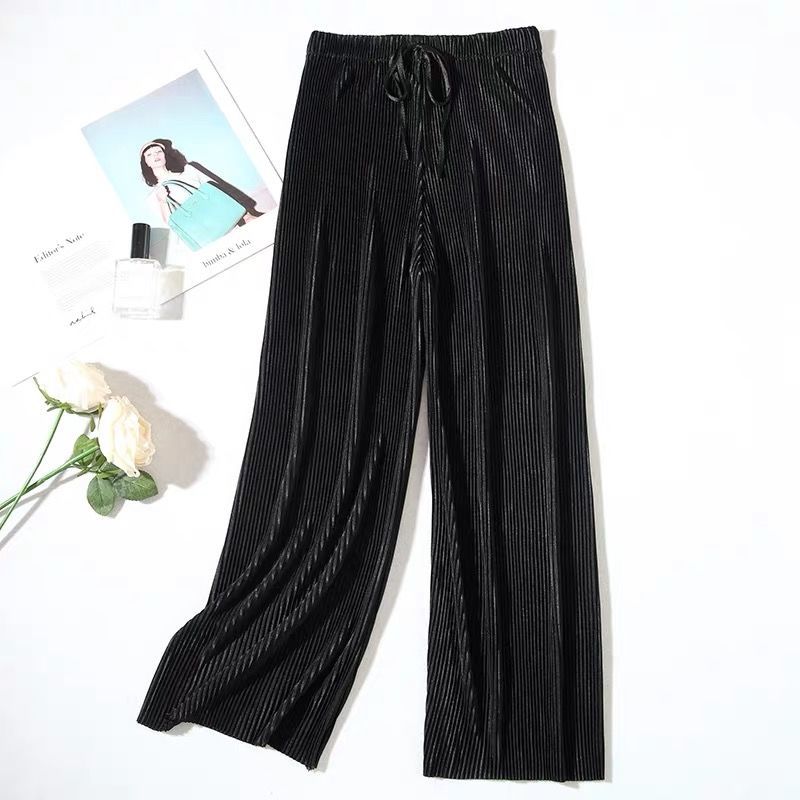 Pleated Ice Silk Trousers