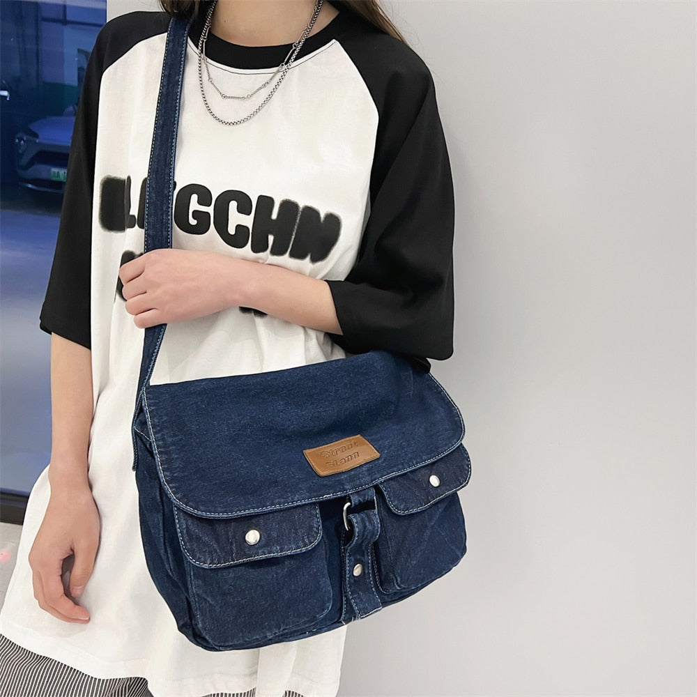 Denim Crossbody Bag