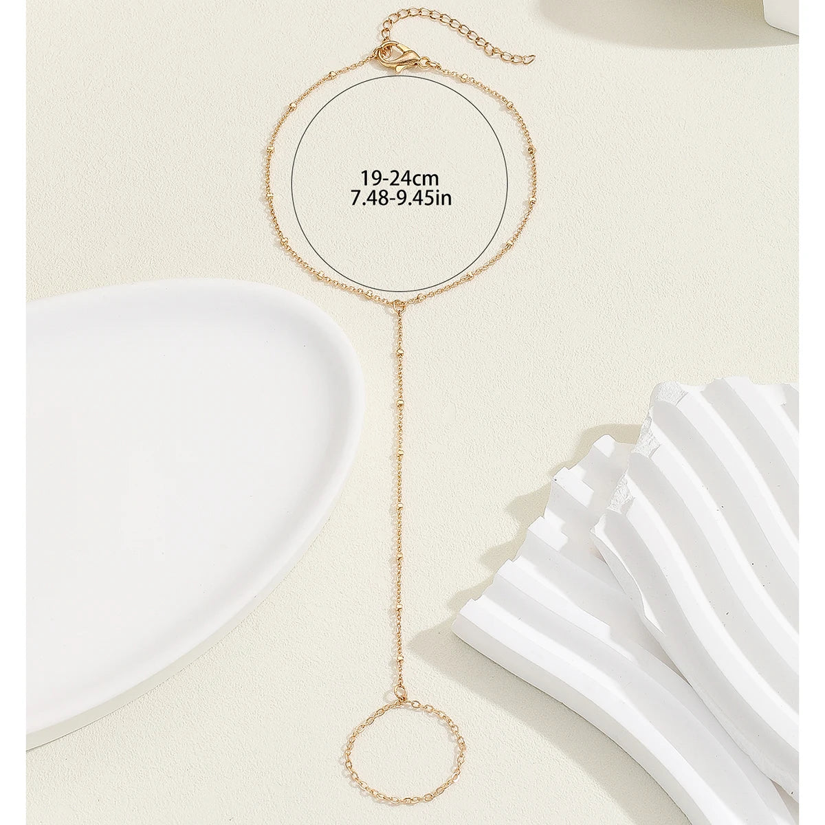 Laser plated palm chain