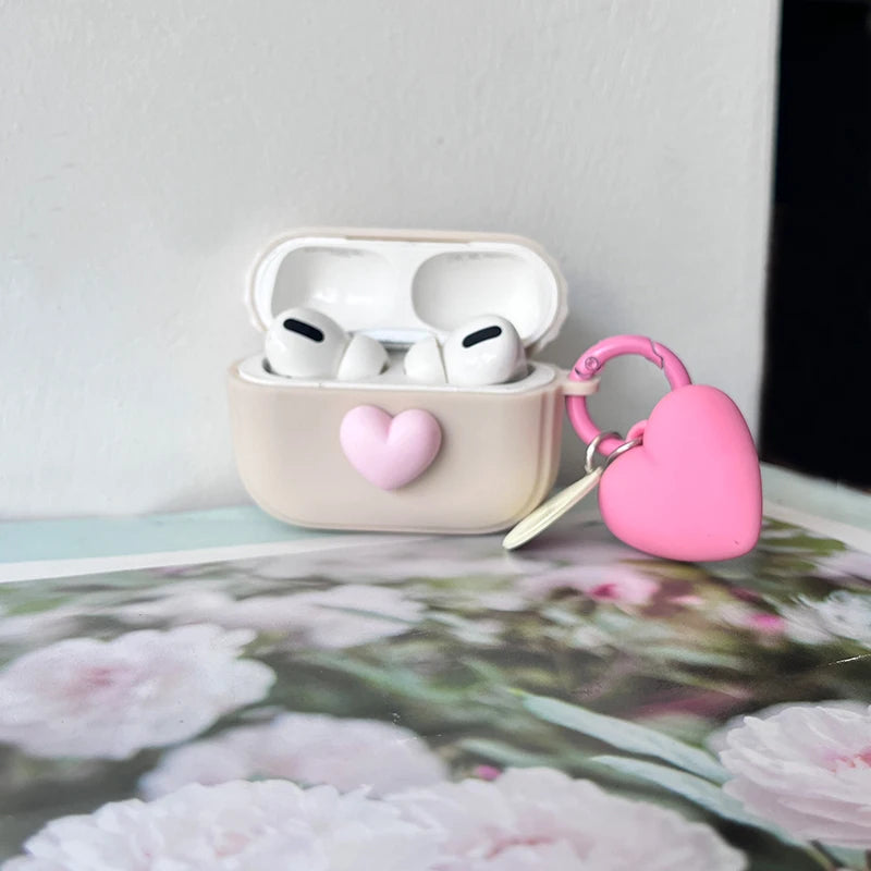 Heart Silicone Earphones Case