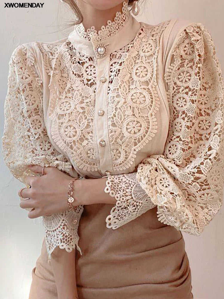 Lace Long Sleeve Top