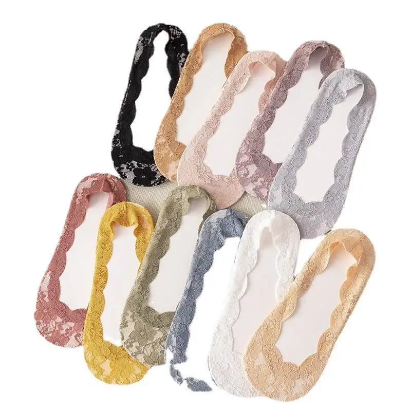 Lace Women Boat Socks