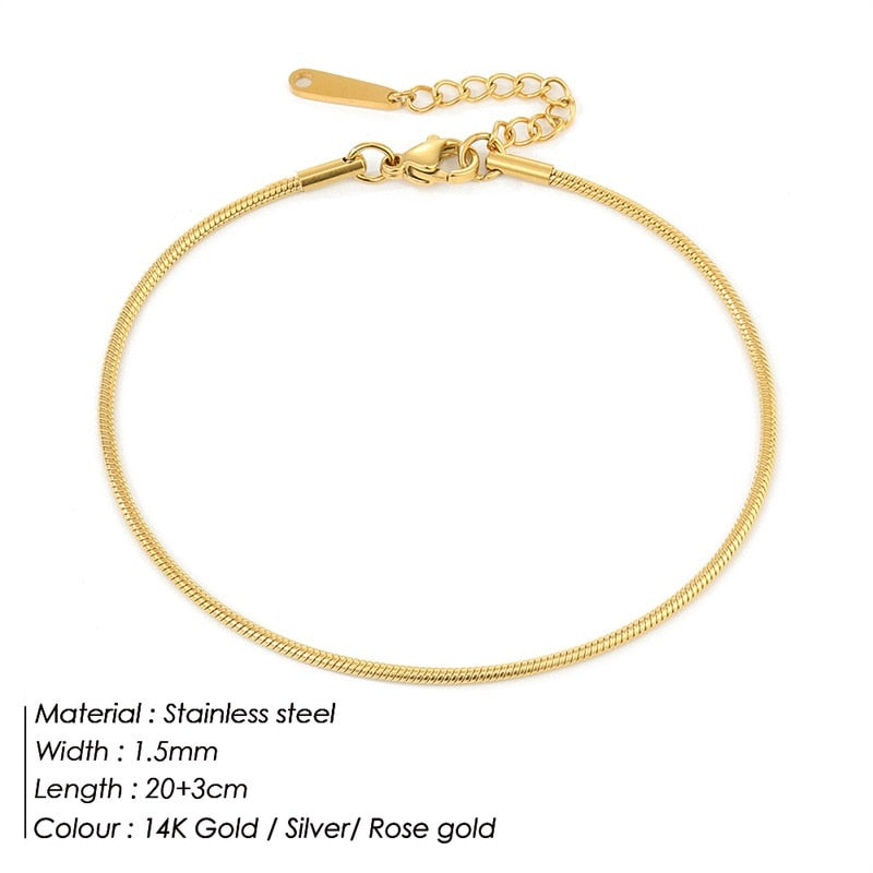 Elegant Steel Anklet