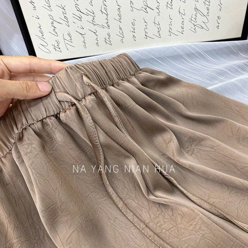 Silk Satin Women's Pants