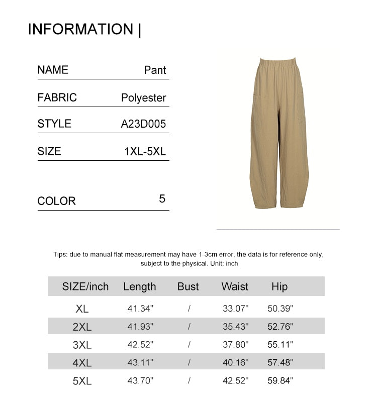Oversized Linen Pants