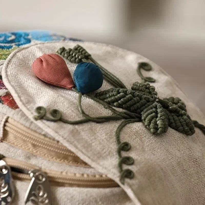 Ethnic Style Hand Woven Backpack