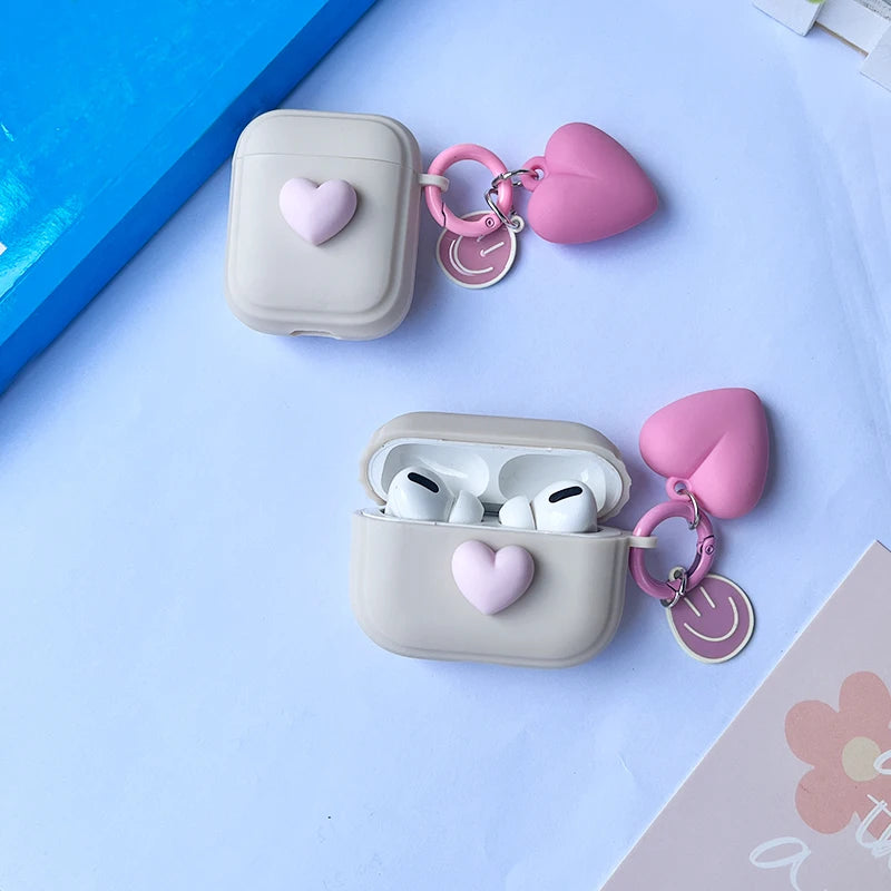 Heart Silicone Earphones Case