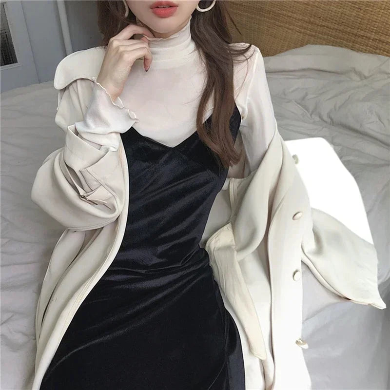 Long Sleeve Lace Blouse Top
