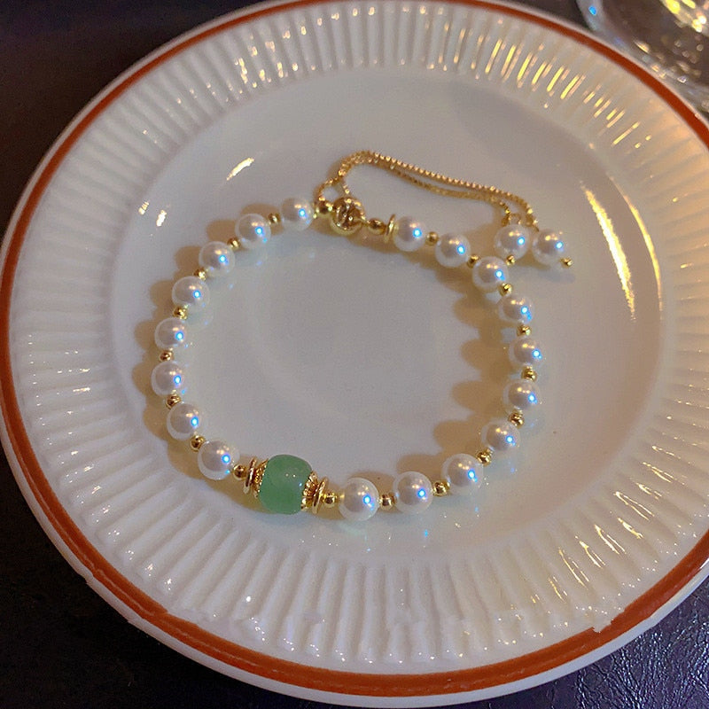 Pearl Zircon Bracelet