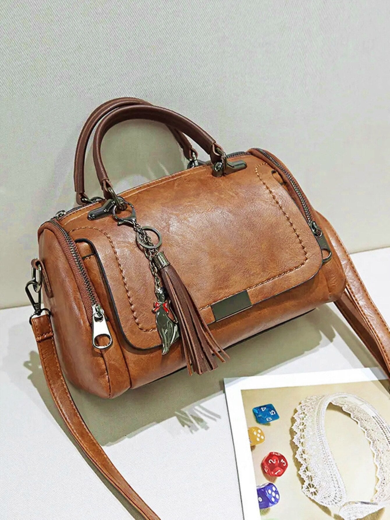 Rustic Leather Handbag