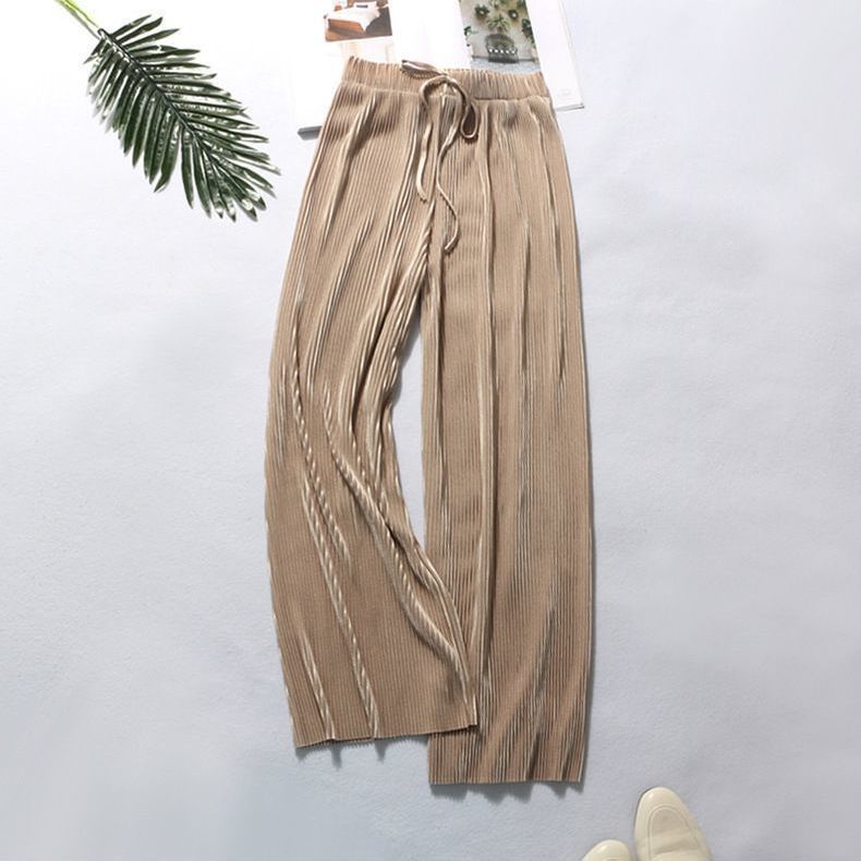 Pleated Ice Silk Trousers