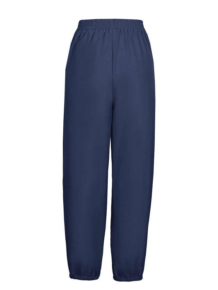 Buttoned Linen Trousers