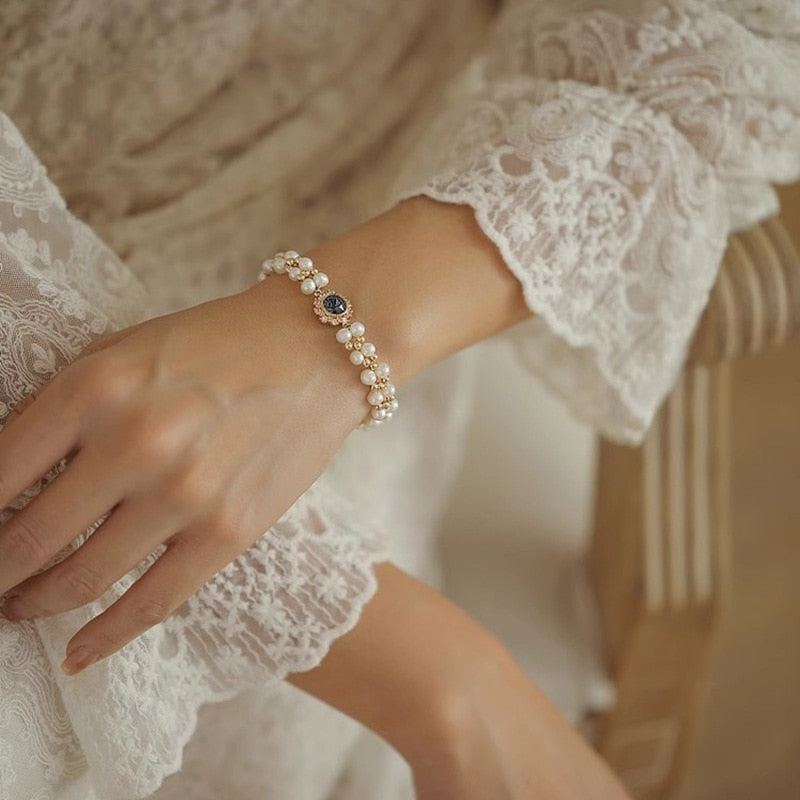 Pearl Zircon Bracelet