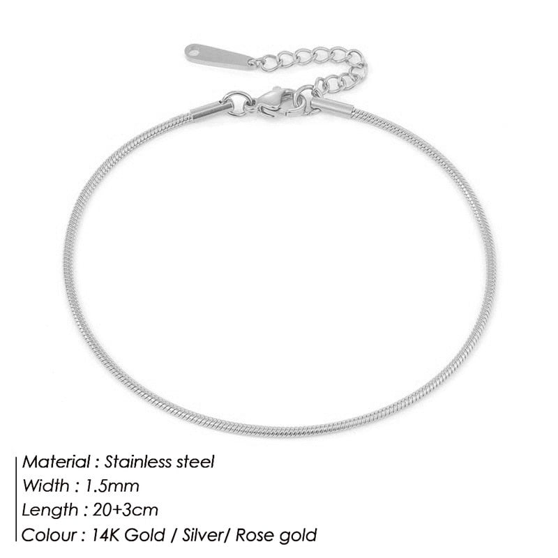 Elegant Steel Anklet