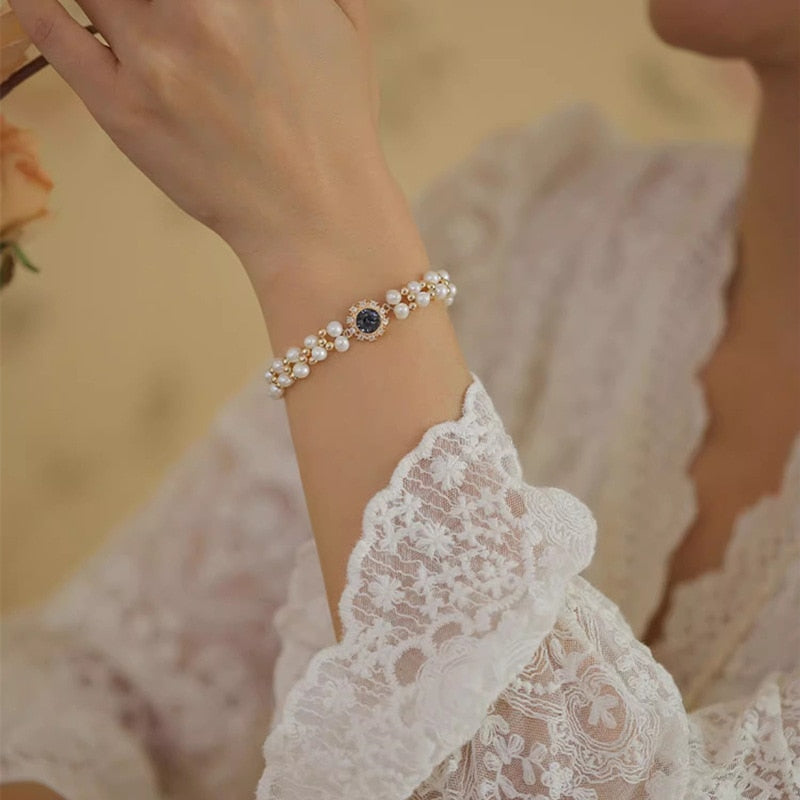 Pearl Zircon Bracelet