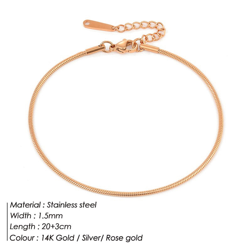 Elegant Steel Anklet