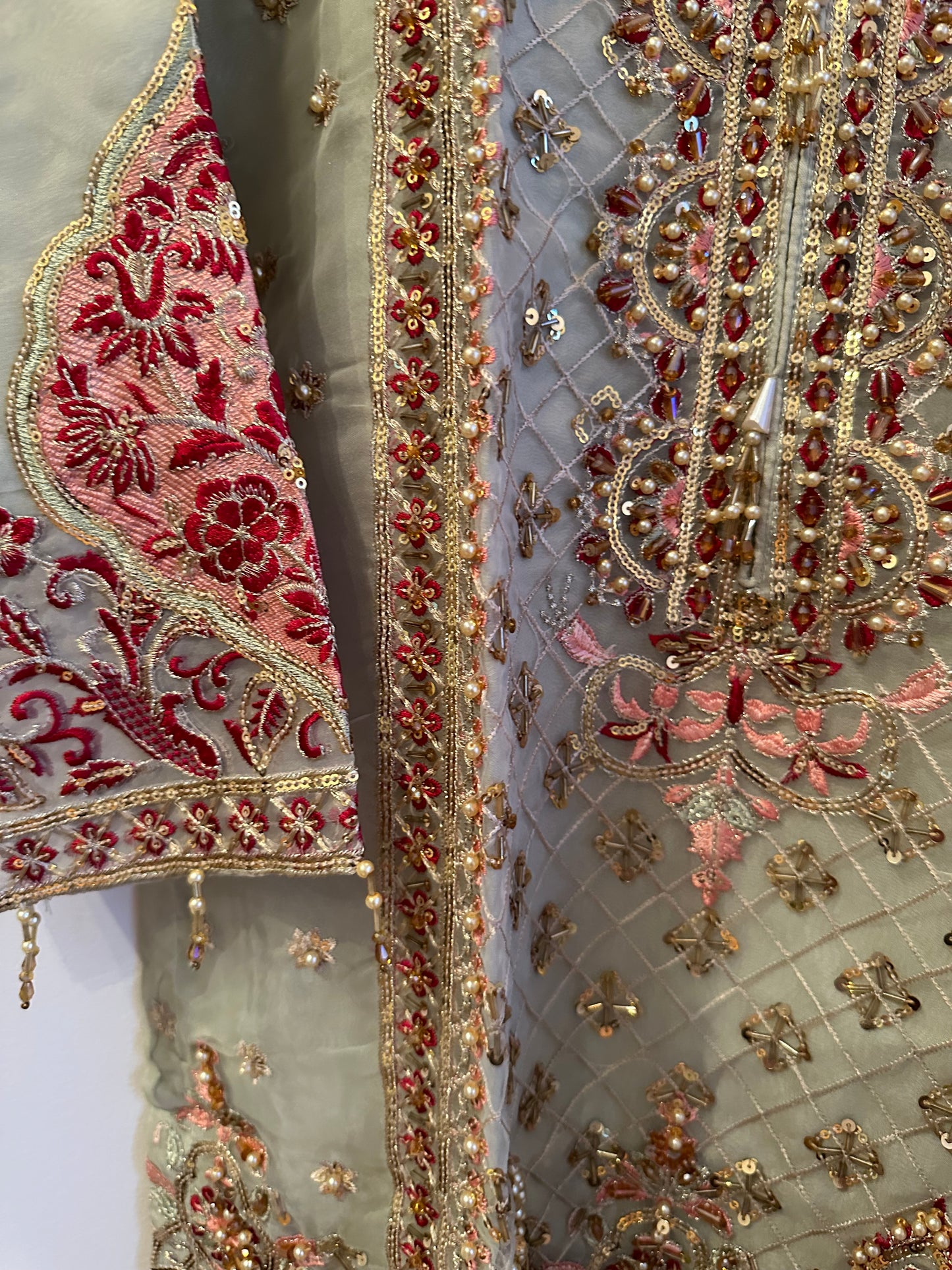 Ready Made Organza Gharara Dress