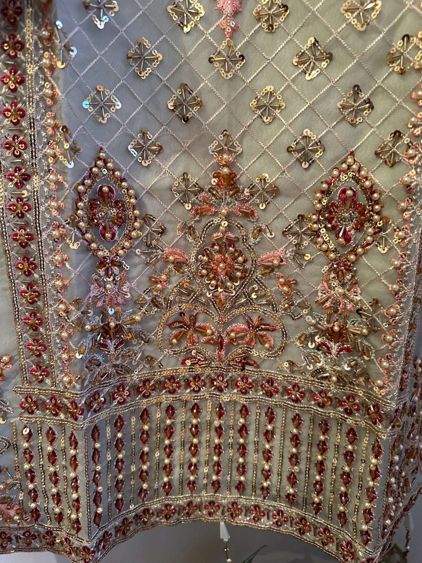 Ready Made Organza Gharara Dress