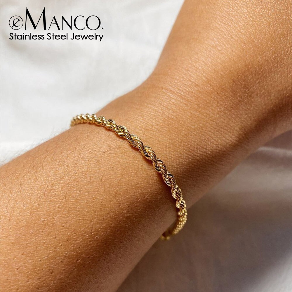 Twisted Rope Chain Bracelet