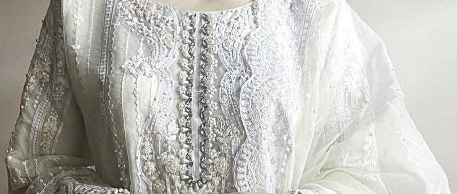 Ready Made Organza Formal Dress