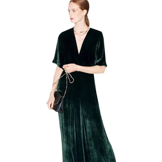 Long Maxi Velvet Dress