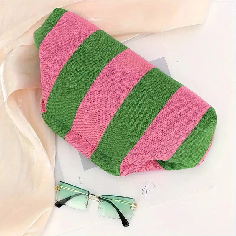 Soléa Woven Cloud Clutch