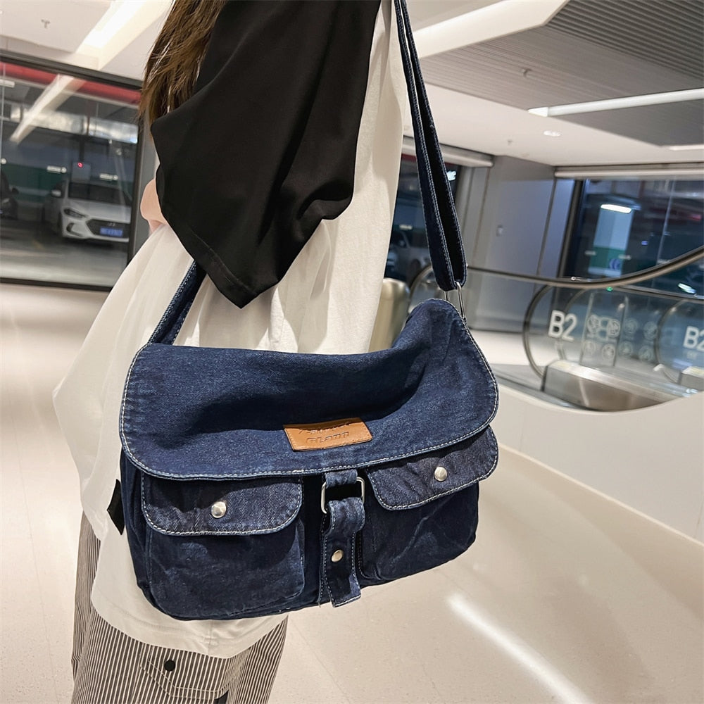 Denim Crossbody Bag