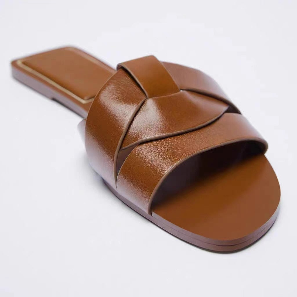 Square-toe Sandals