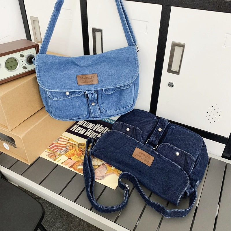 Denim Crossbody Bag