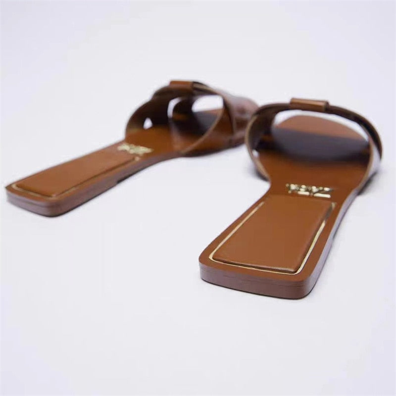 Square-toe Sandals