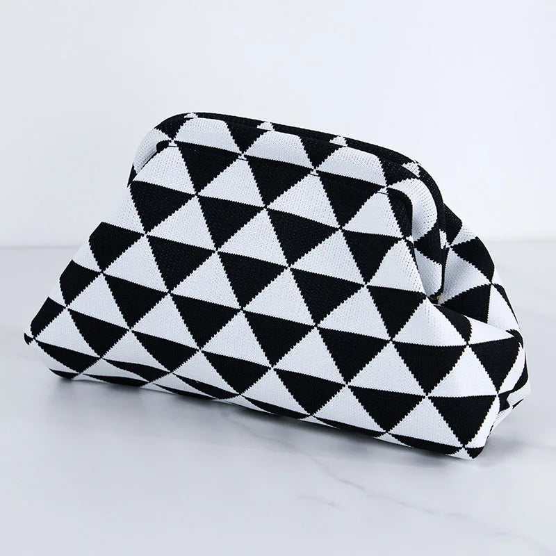 Soléa Woven Cloud Clutch