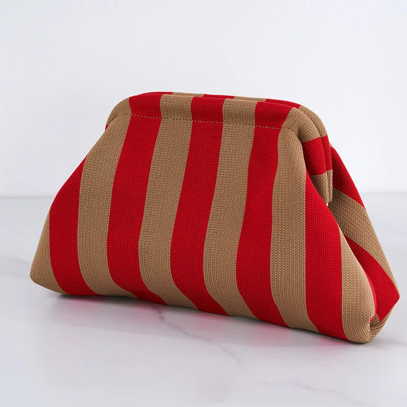 Soléa Woven Cloud Clutch